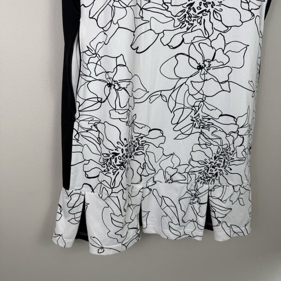 Tail Women's Floral Short Sleeve Pleated Casual Dress Size Medium - Picture 8 of 11